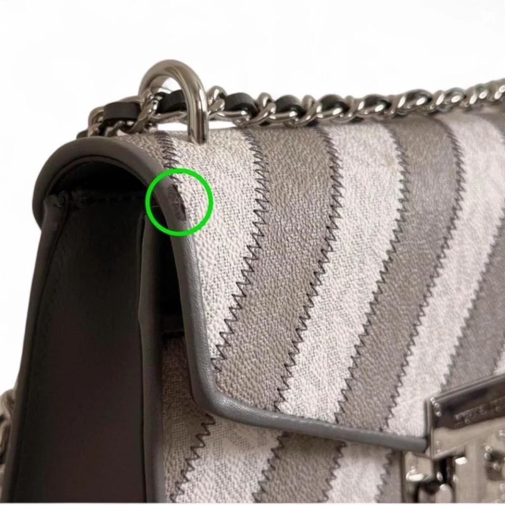 NWT ~ MICHAEL Michael Kors ‘Rose’ Two-Tone-Chain-Link Crossbody Shoulder Bag